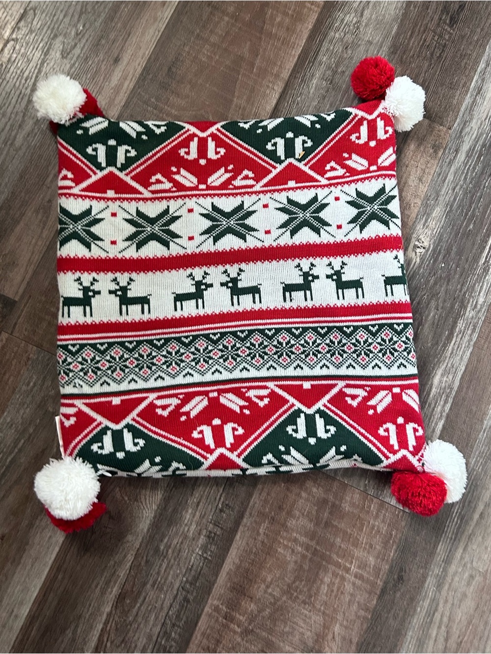 Fair Isle sweater pillow cover